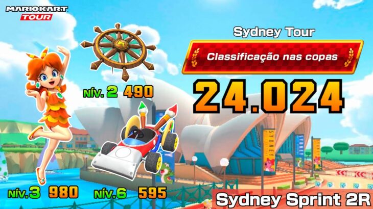 Nonstop Combo/High Score Sydney Sprint 2R – Combo impecável Volta em Sydney 2R – Mario Kart Tour