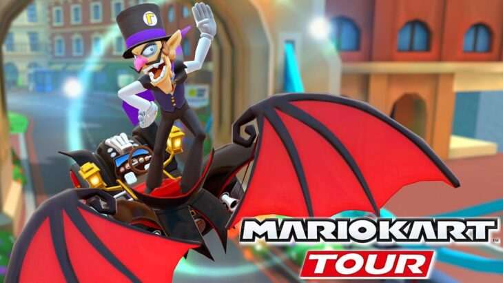 Mario Kart Tour 『マリオカートツアー』 First Look at new Halloween Tour with Waluigi (Vampire) – Gameplay ITA