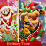 Mario Kart Tour 『マリオカートツアー』 First Look at new Holiday Tour with Bowser (Santa) – Gameplay ITA