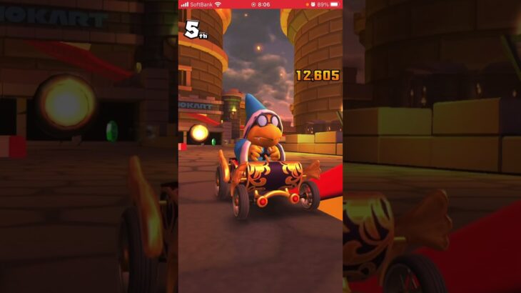 Turmariocart Kamek that conveys regret マリオカートツアー　明らかに悔しさが伝わってくるカメック