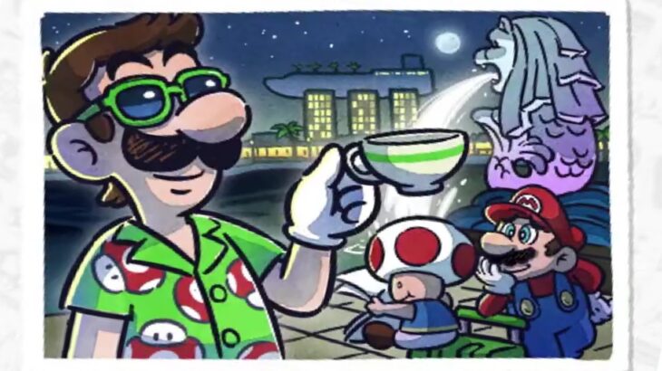 Mario Kart Tour 『マリオカートツアー』 First Look at Singapore Tour with Luigi (Vacation) – Gameplay ITA