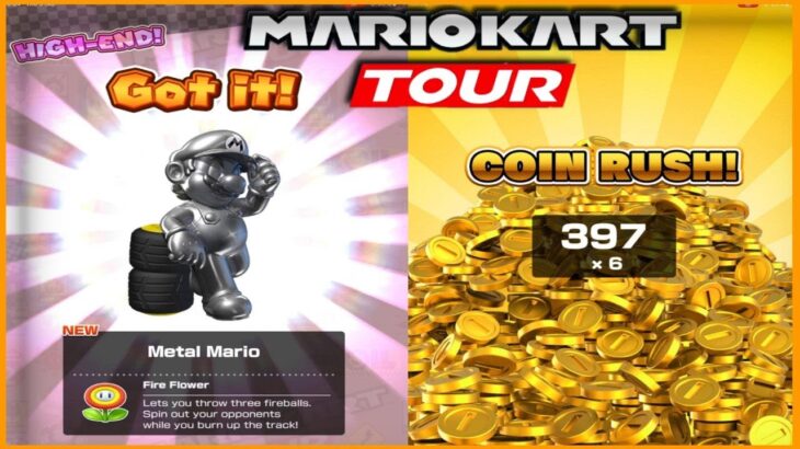 Metal Mario for 12000 Coins | Coin Rush | Mario Kart Tour