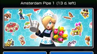 Amsterdam Pipe 1 Pipe Fires – (Amsterdam Tour) – Mario Kart Tour