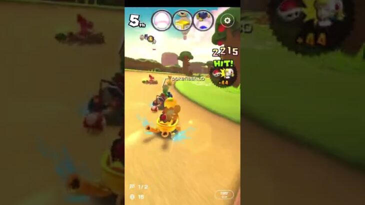 Mario Kart Tour Gold Yoshi is strong. マリオカートツアー　金ヨッシーはやっぱ強かったわ