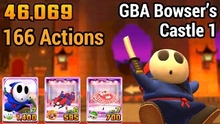 GBA Bowser’s Castle 1 | 166 Actions | Mario Kart Tour