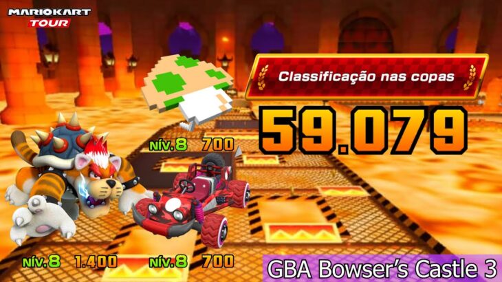 Nonstop and High Score for GBA Bowser Castel 3 – Mario Kart Tour