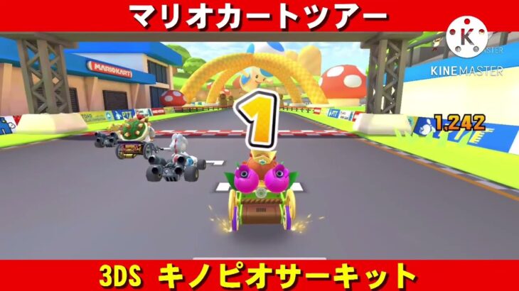3DS『キノピオサーキット』走行動画【マリオカートツアー】
