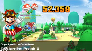 Peach Gardens T – Mario Kart Tour, NONSTOP COMBO & High Score (217 Actions)