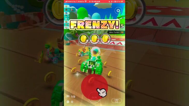Mario Kart Tour Gameplay Mii Tour Playthrough (Shorts) iOS Mobile Video Game YouTube Gaming 2023 🎮