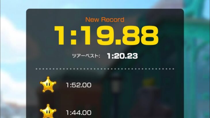 【タイムアタック】マドリードグランデ3 1:19.88 #マリオカートツアー