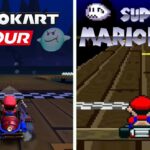 MARIO KART TOUR – All SNES Course Side-by-Side Comparisons