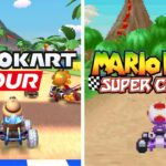 MARIO KART TOUR – All Retro Course Side-by-Side Comparisons