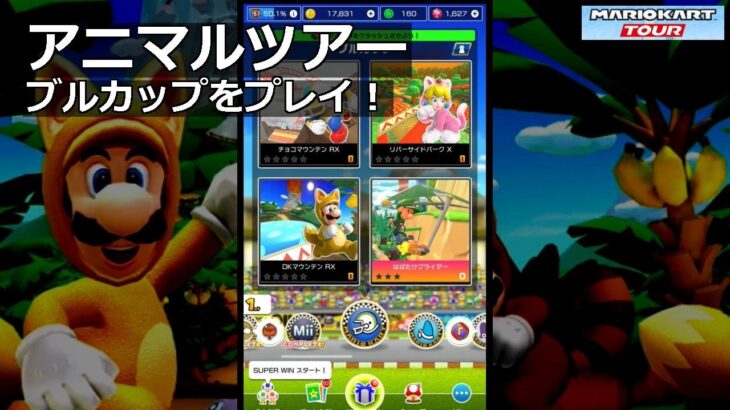 【マリオカートツアー】アニマルツアー・ブルカップをプレイ！・