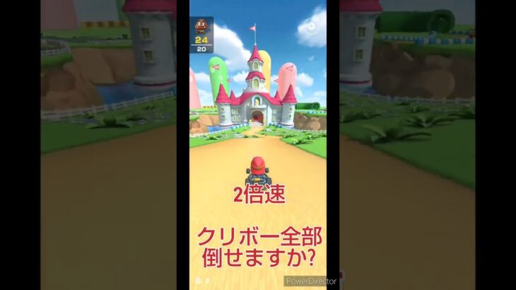 マリオカートツアーボーナスチャレンジ　No.116　ピーチVSクッパツアー　カメックカップ　たおせクリボー