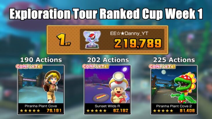 Mario Kart Tour – Exploration Tour (2024) Ranked Cup Week 1 219,789 pts