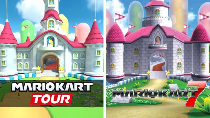 MARIO KART TOUR – All 3DS Course Side-by-Side Comparisons