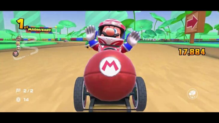 マリオカートツアー RMXドーナツへいや1 / Mario Kart Tour RMX Donut Plains 1