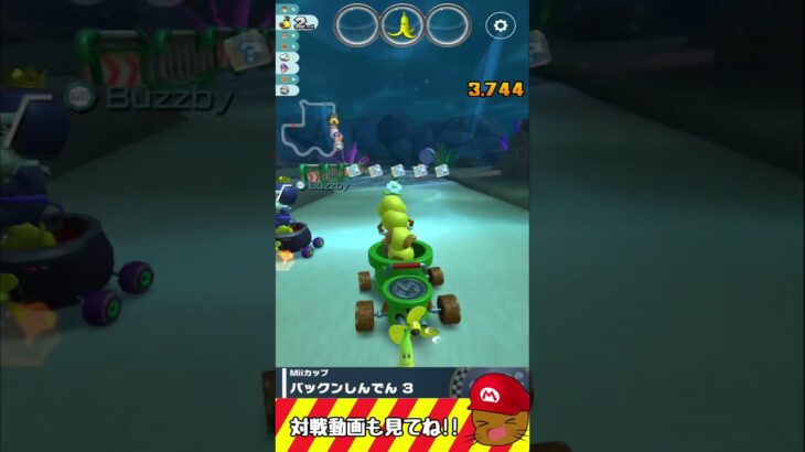 パックンしんでん3で逆転してみた　#マリオカートツアー  #マリオカート #マリカー