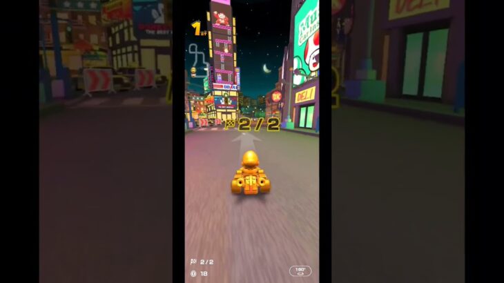 ゴールドマリオVS巨大ドンキーコング「マリオカートツアー」#shorts