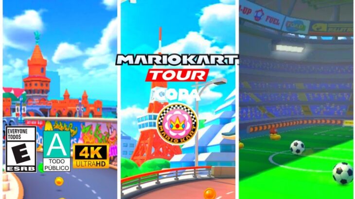 Mario Kart Tour Copa Bebé Peach (4K,60 FPS)