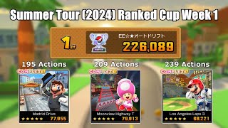 Mario Kart Tour – Summer Tour (2024) Ranked Cup Week 1 226,089pts