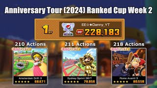 Mario Kart Tour – Anniversary Tour (2024) Ranked Cup Week 2 228,183 pts