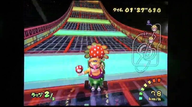 マリオカートダブルダッシュ　タイムアタック ワリオコロシアム　2:22:847