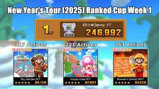 Mario Kart Tour – New Year’s Tour (2025) Ranked Cup Week 1 246,992pts