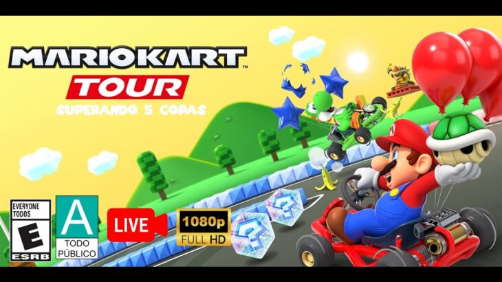 Mario Kart Tour Superando 5 Copas En Directo (1080P)