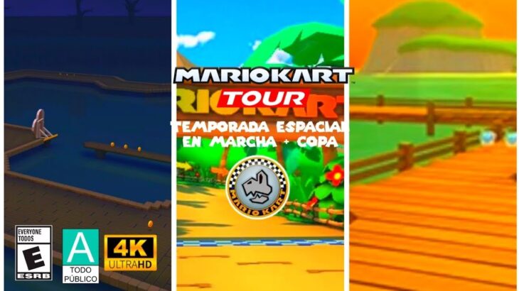 Mario Kart Tour Temporada Espacial En Marcha + Copa Huesitos (4K,60 FPS)