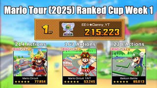 Mario Kart Tour – Mario Tour (2025) Ranked Cup Week 1 215,223 pts