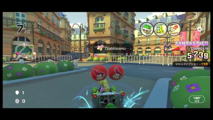 初見 見れたもんじゃない ド下手野郎のゲーム配信 ネタバレあり　マリオカートツアー