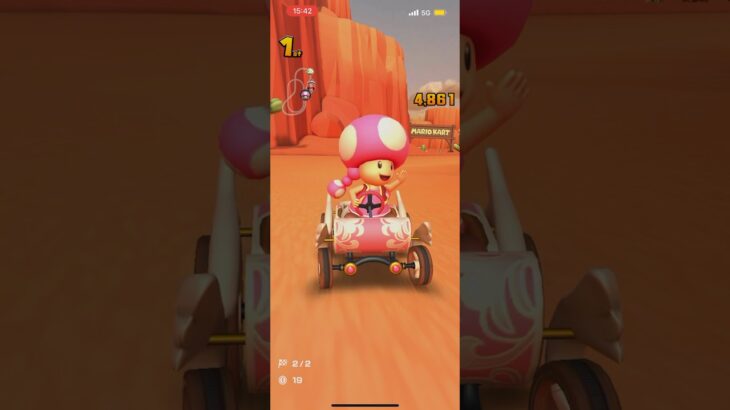 #066 マリオカートツアーをプレイ『N64 カラカラさばく』