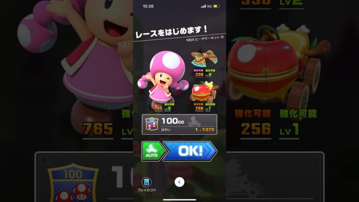#145 マリオカートツアーをプレイ『N64 ピーチサーキット』