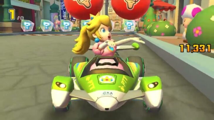 マリオカートツアー　ポリーン同士で30秒近く戦った結果