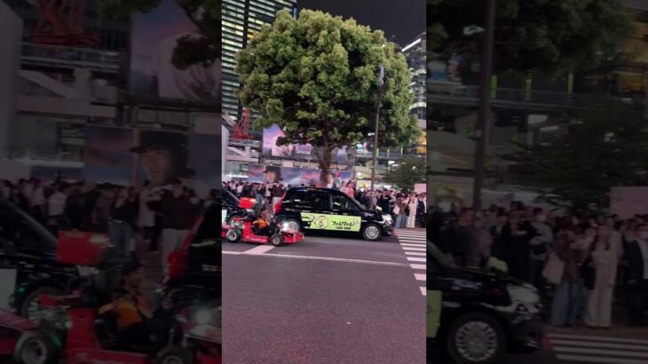 渋谷スクランブル交差点　マリオカート多い　#渋谷#渋谷スクランブル交差点#マリオカートツアー#japan#japaneselandscape#shibuya#tokyo