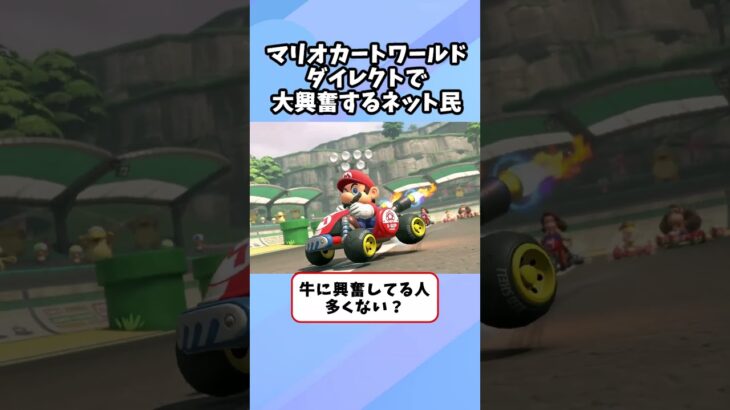 マリオカートワールドで大興奮するネット民