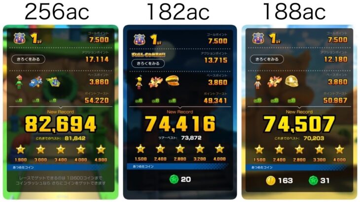ドカンツアー後半リーグ 231,617pt｜マリオカートツアー