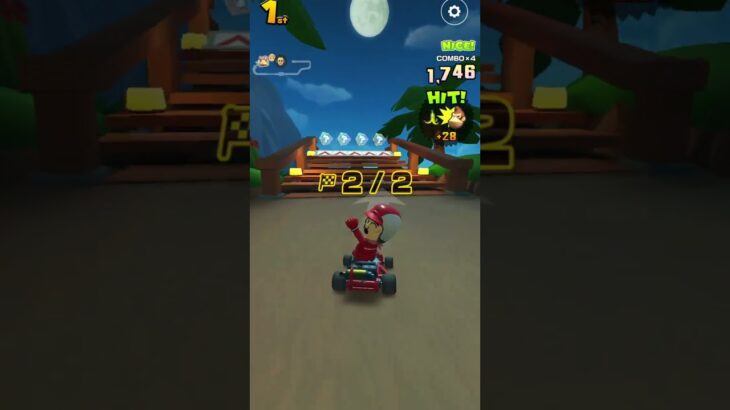 マリオカートツアーでパックしんでん2Xをしました。
