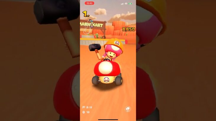 #311 マリオカートツアーをプレイ『N64 カラカラさばく 2RX』