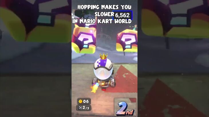 HOPPING MAKES YOU SLOWER BEFORE YOU DRIFT IN MARIO KART WORLD #mariokartworld #nintendoswitch2