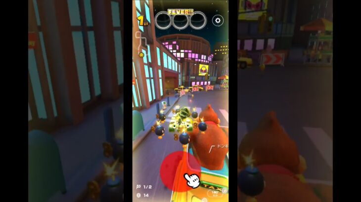 【マリオカートツアー実況】ゴールドマリオが巨大ドンキーコングに挑戦！ナイトツアー ピーチカップ編