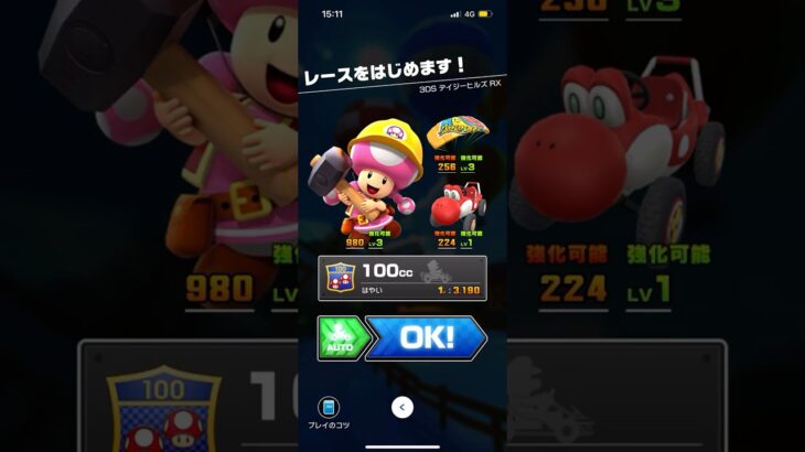 #347 マリオカートツアーをプレイ『3DS デイジーヒルズ RX』