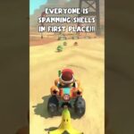 EVERYONE SPAMMING SHELLS IN FIRST PLACE BUSTED OP MARIO KART WORLD #shorts #mariokart #nintendo