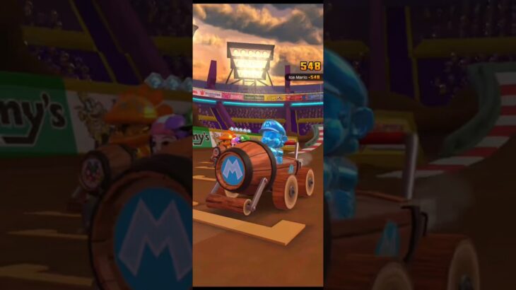 ❄️ Ice Marioで氷のレース！Frozen Speed! 🏁💨 | Mario Kart Tour #Shorts #MarioKartTour #race  #turbomatic