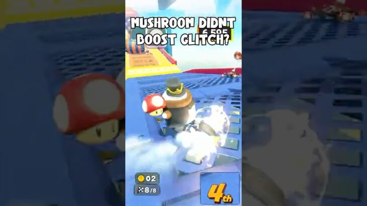 MUSHROOM DIDNT SPEED BOOST GLITCH? BRAKES, TERRAIN, OR WHAT #shorts #mariokart #nintendo
