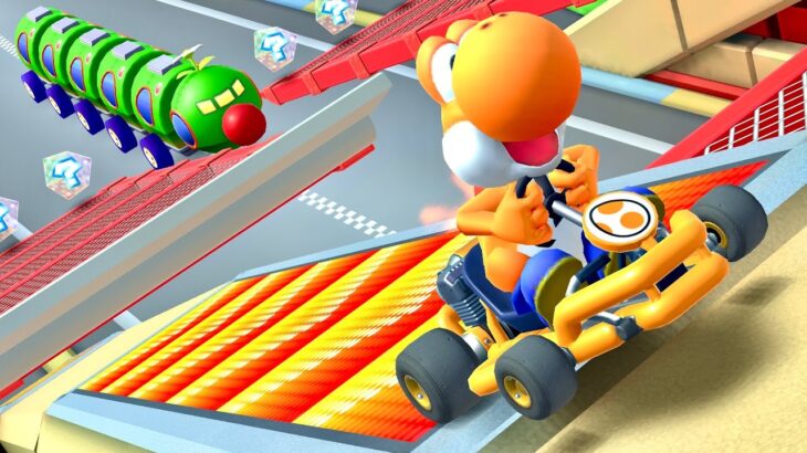 オレンジヨッシー＋スケルトン 走行動画 [マリオカートツアー]